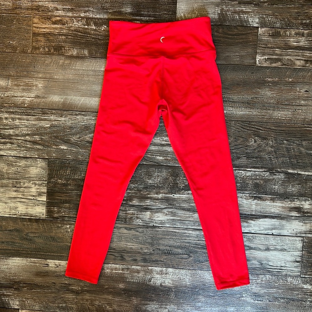 Zyia Active Brand New Red Cropped Leggings High Rise 4 Women’s Work out